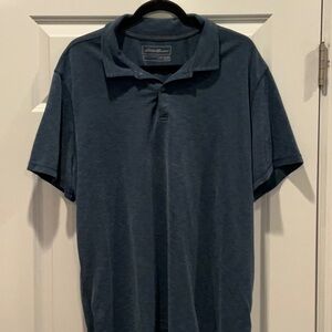 Eddie Bauer Men's Blue Polo Shirt
